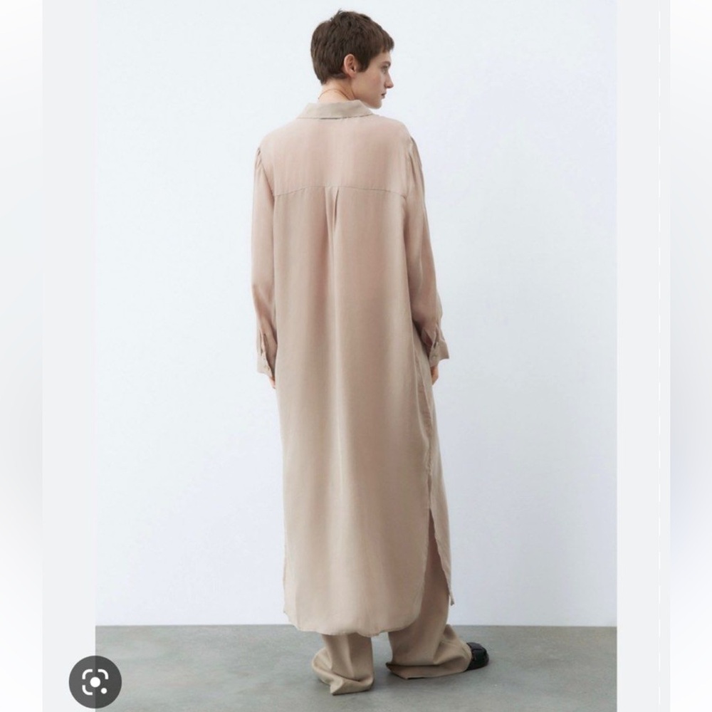 ZARA OVERSIZED SHIRT DRESS - Picture 3 of 7